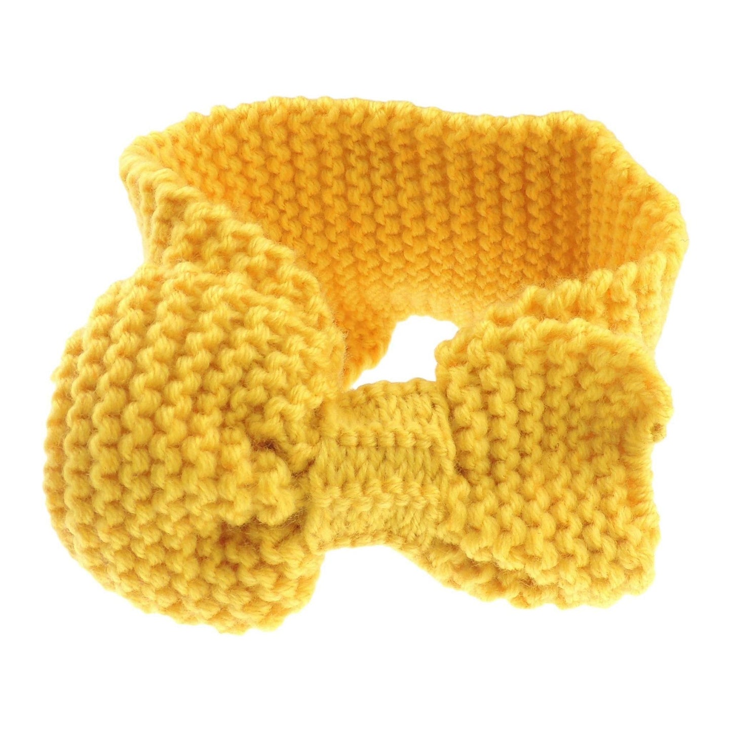 Ladies Warm Winter Knit Bow Detail Headband Wrap Ear Muffs