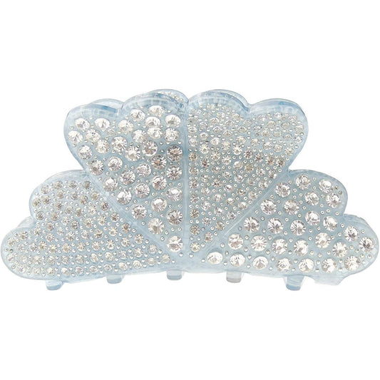 Extra Sparkly Women Girls Crystal Diamante Rhinestone Gems Wave Jaw Clip Octopus Clamp Grip Bridal Wedding Party Styling Fine Medium Thin Hair Accessories Butterfly Claw Hearts