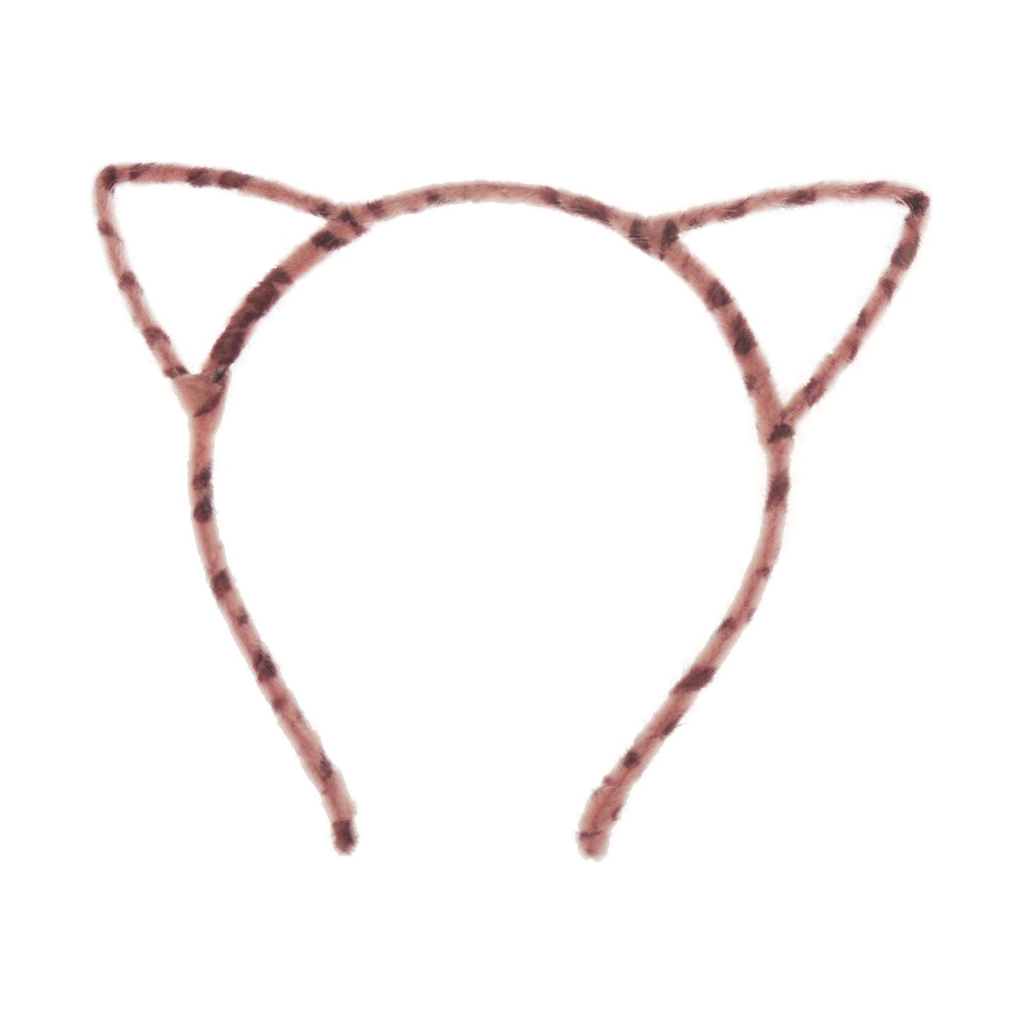 Unisex Womens Fuzzy Stencil Animal Cat Ears Narrow Halloween Costume Outfit Party School Play Headband Hair Hoop Accessories Headpiece Alice Band Hairband Deeley Bopper