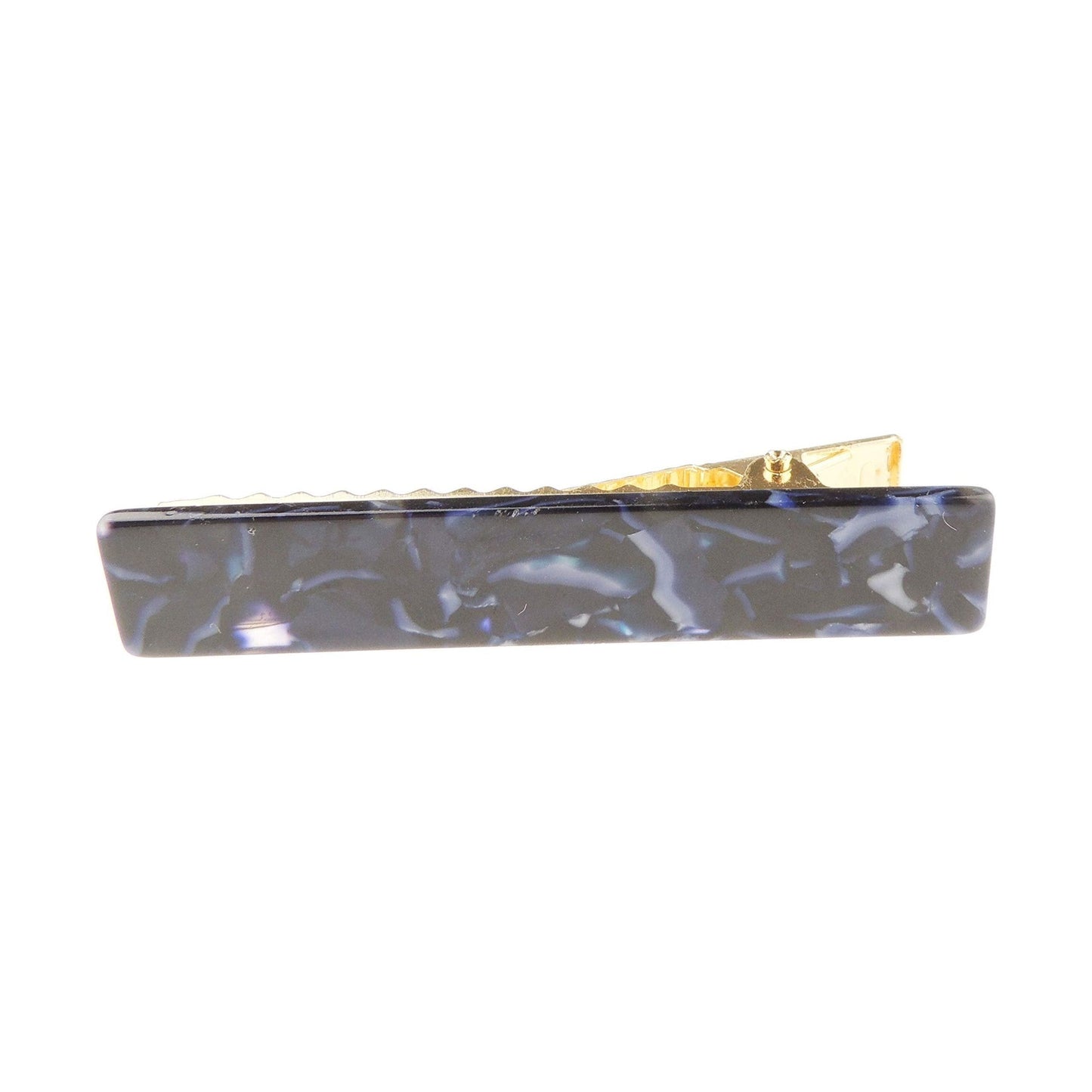 Pretty Girls Ladies Pair of 2 Swirly Marble Look Small 6cm Croc Concord Hair Clip