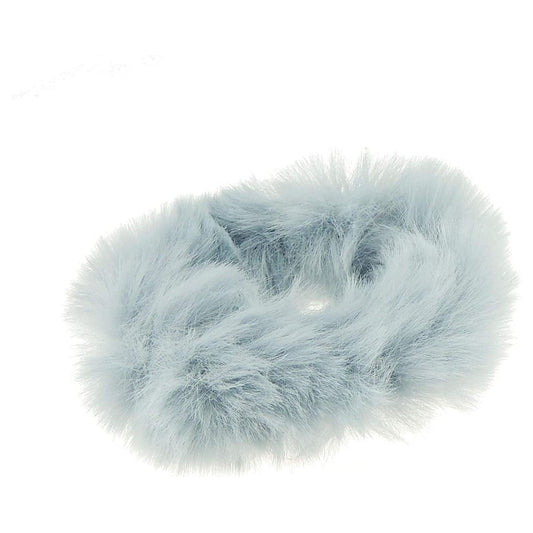 Ladies Girls Winter Faux Fur Small Hair Scrunchie Tie